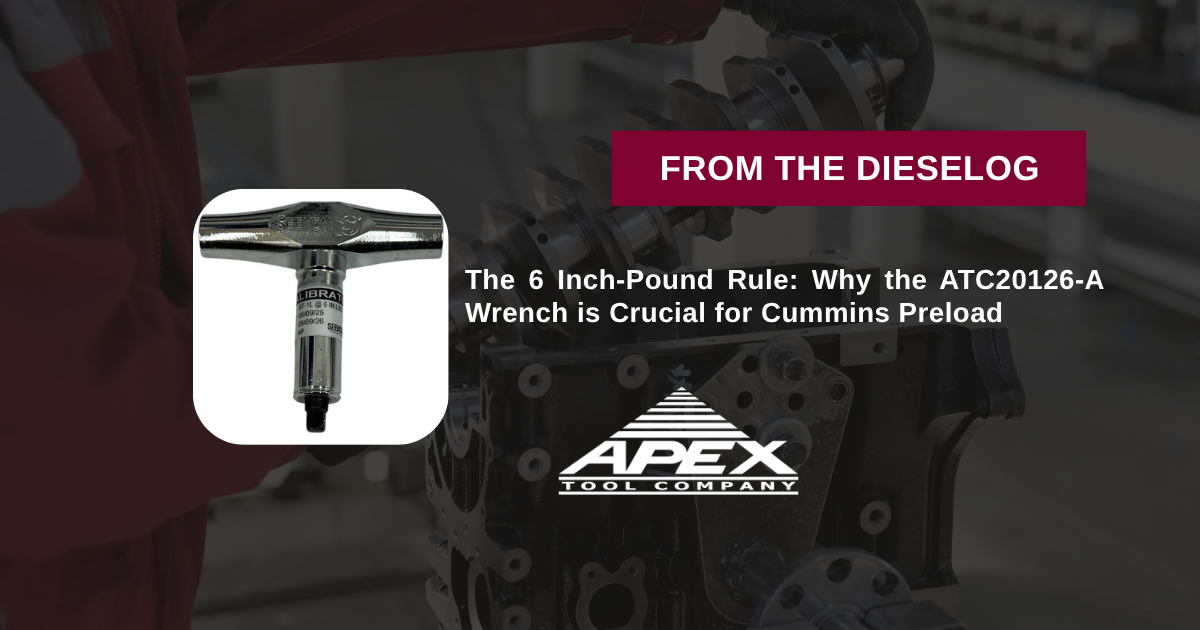 The 6 Inch-Pound Rule: Why the ATC20126-A Wrench is Crucial for Cummins Preload